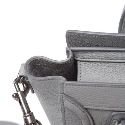 Celine Drummed Calfskin Nano Luggage Pearl Blue 15 of 15