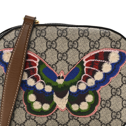 Gucci GG Supreme Monogram Butterfly Embroidered Mini Chain Shoulder Bag Beige Tuscany 9 of 11