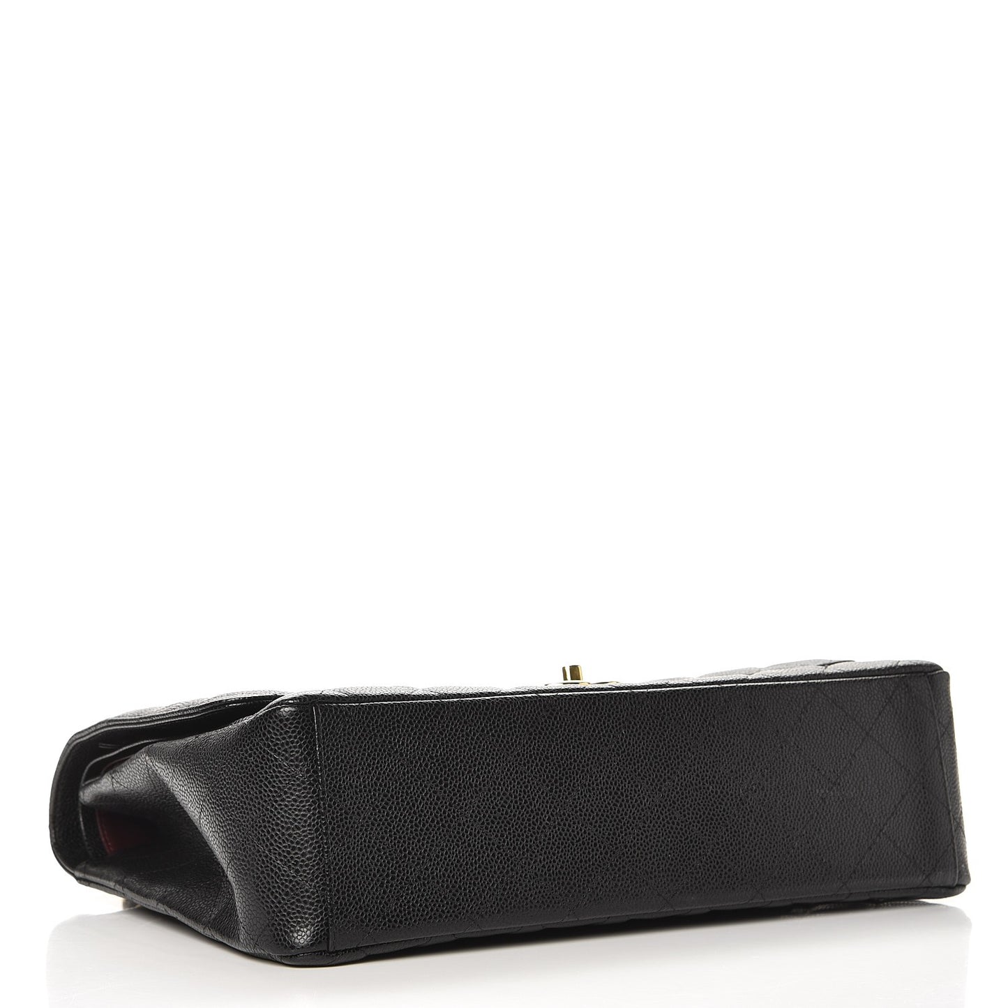 Caviar Quilted Maxi Double Flap Black