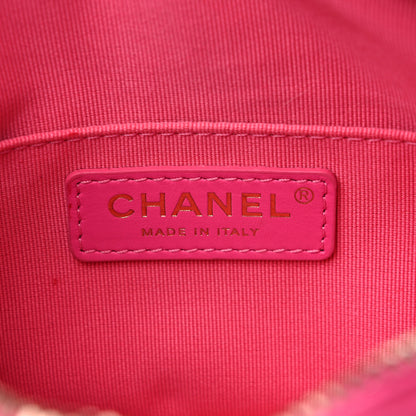 Chanel Shiny Caviar Quilted Chain Melody Camera Bag Fuchsia 6 of 10