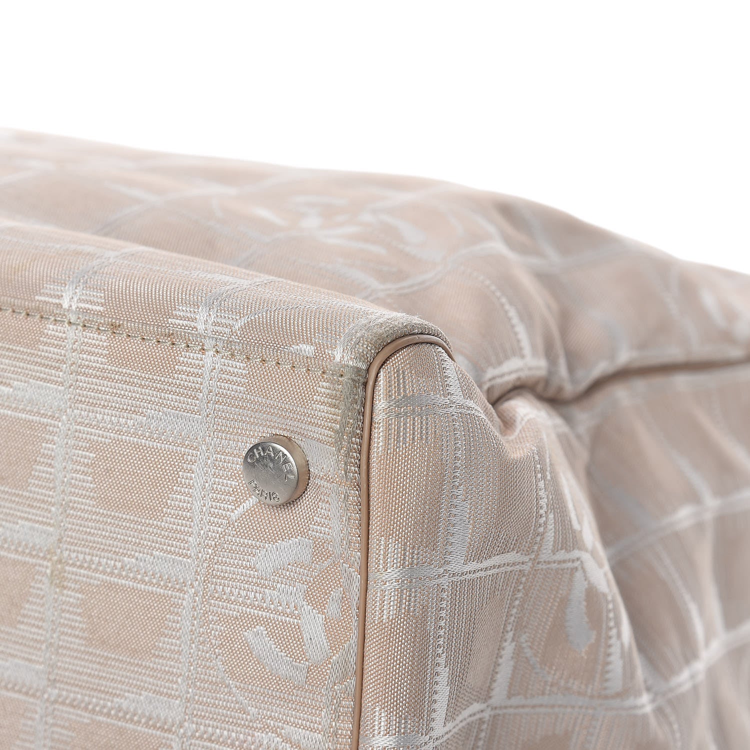 Chanel Nylon Small Travel Duffle Beige 12 of 26