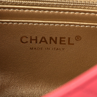 Chanel Lambskin Quilted Mini Rectangular Pearl Crush Flap Pink 6 of 7
