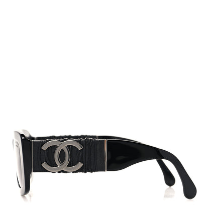 Chanel Acetate Calfskin Polarized Square Sunglasses 5473-Q-A Black 3 of 8