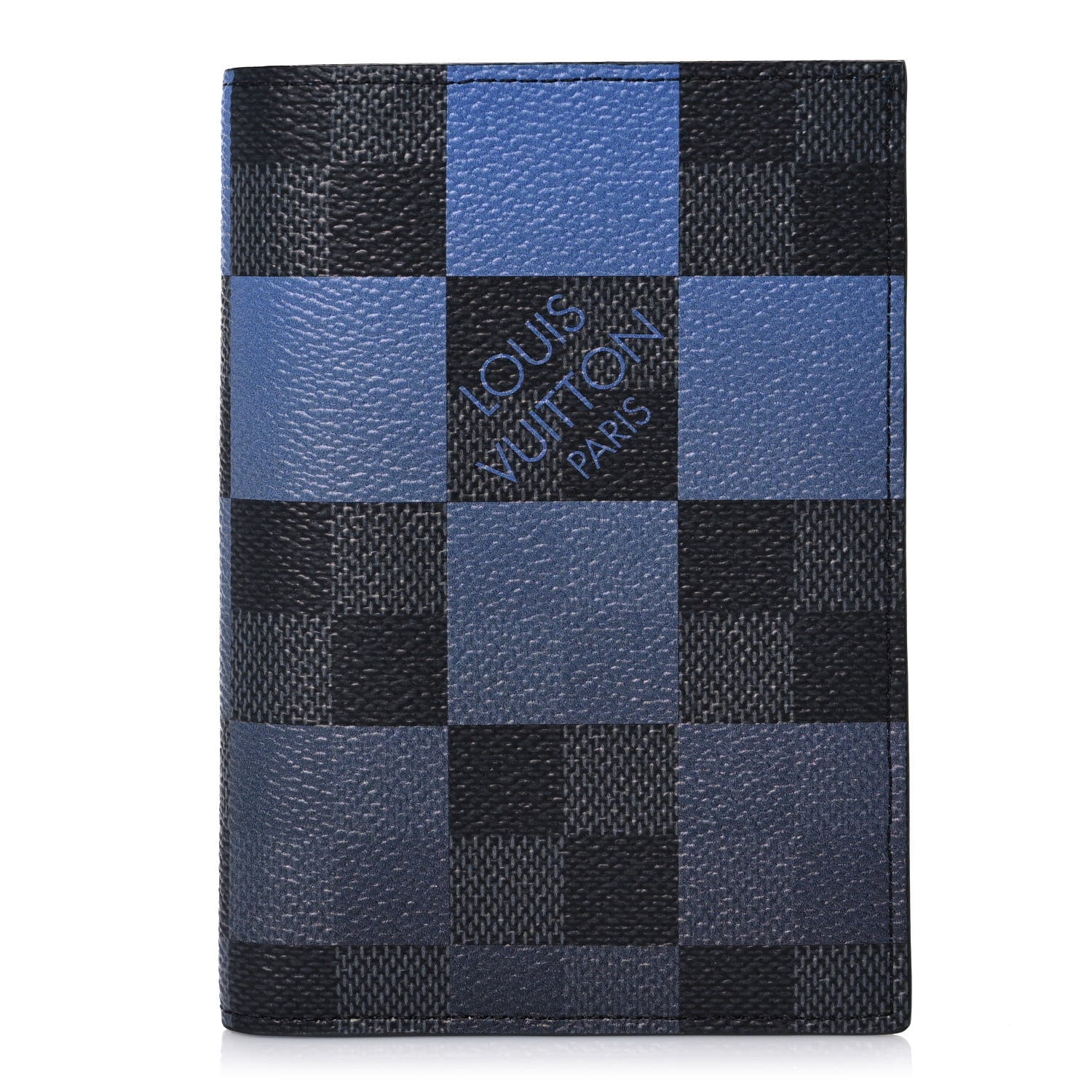 Louis Vuitton Damier Graphite Giant Passport Cover Blue 1 of 7