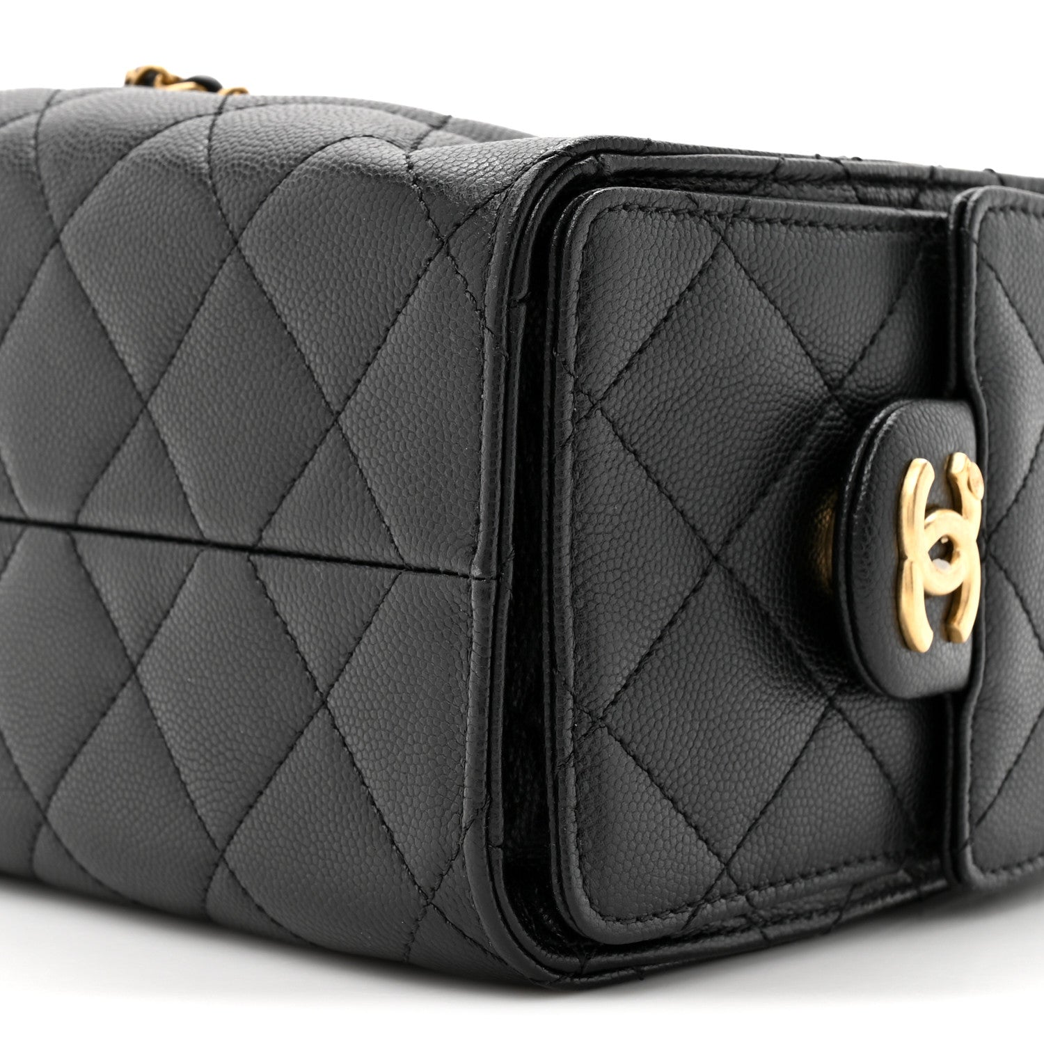 Chanel Caviar Quilted Mini Chanel 25 Handbag Black 8 of 9
