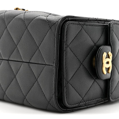Chanel Caviar Quilted Mini Chanel 25 Handbag Black 8 of 9