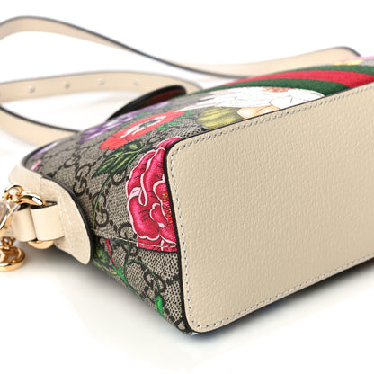 Gucci GG Supreme Monogram Flora Web GG Small Ophidia Dome Shoulder Bag White 11 of 12