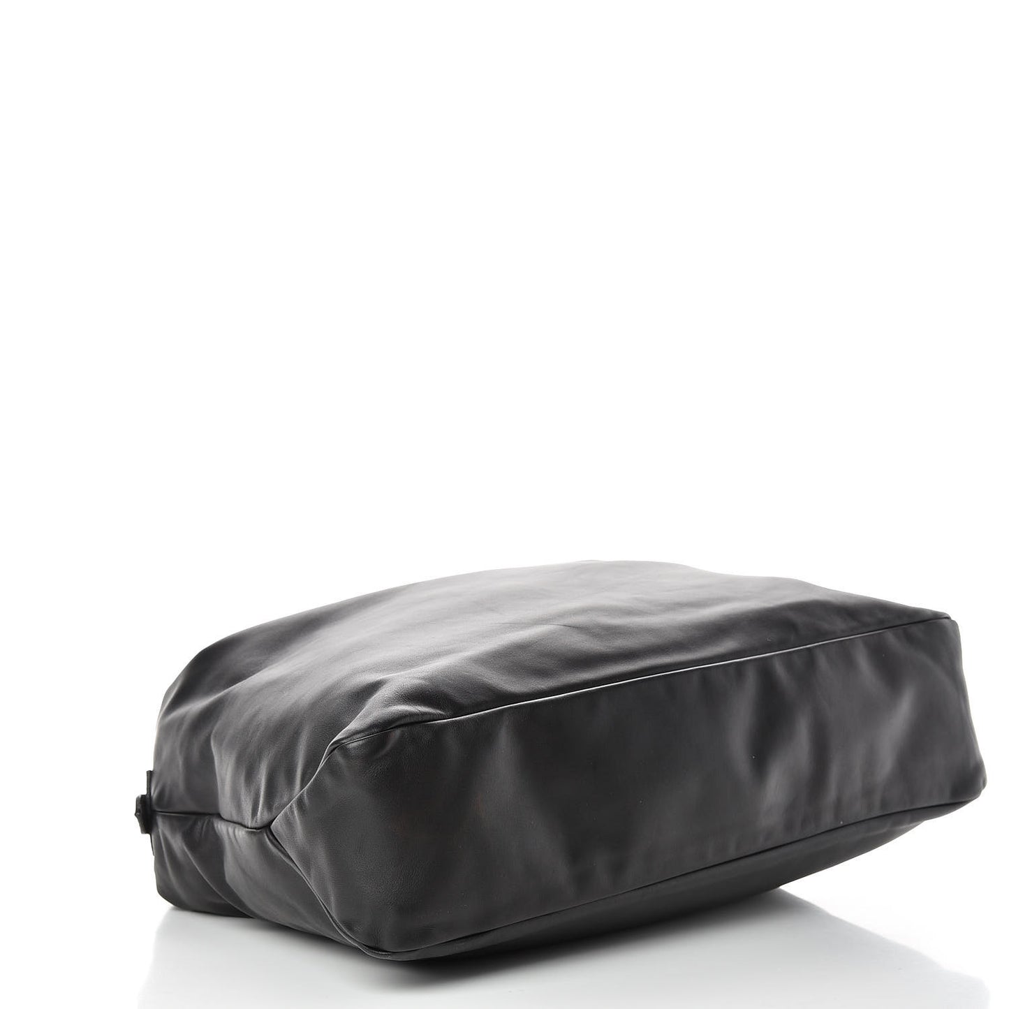 Calfskin Large Horsebit Chain Hobo Black