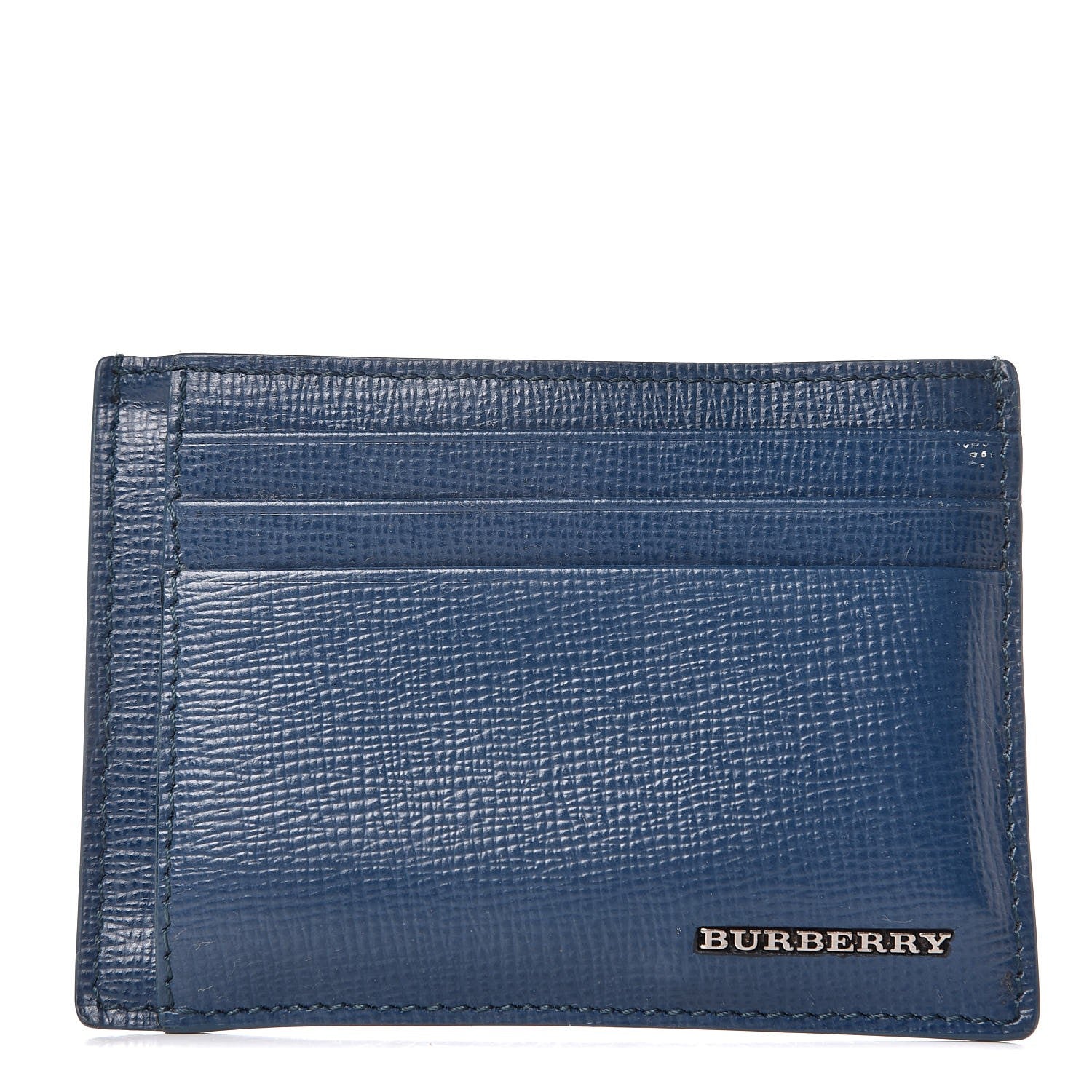 Burberry London Grainy Calfskin Bernie Credit Card Case Mineral Blue 2 of 18