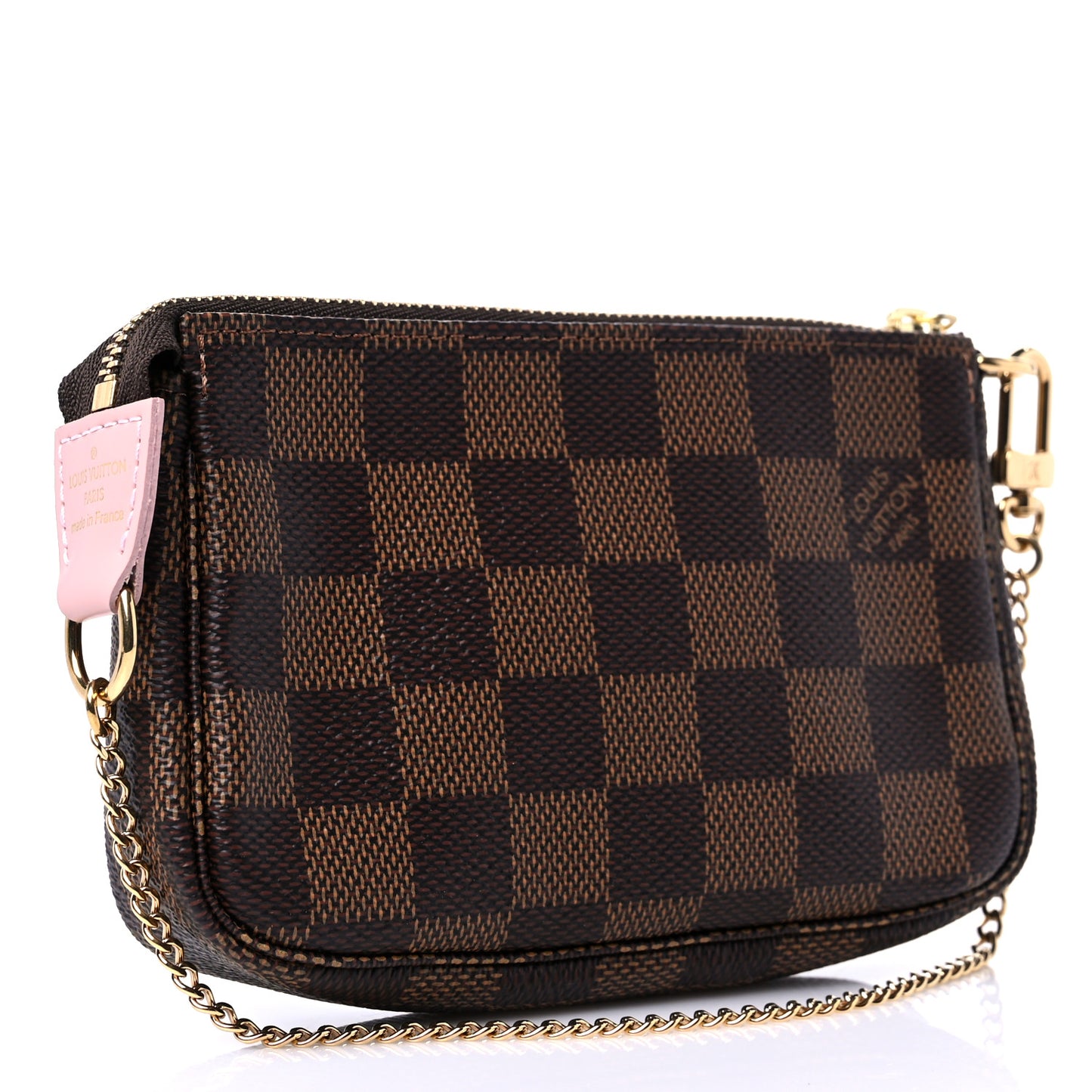 Damier Ebene 2020 Christmas Animation Big Wheel Mini Pochette Accessories Rose Ballerine