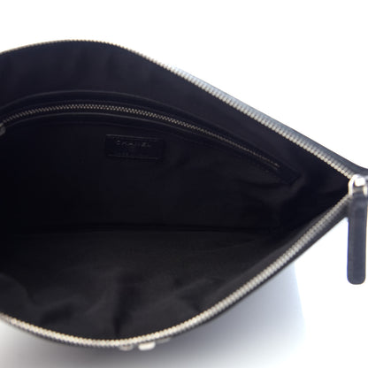 Chanel Caviar Quilted Mademoiselle Vintage Large Zip Pouch Black 5 of 7