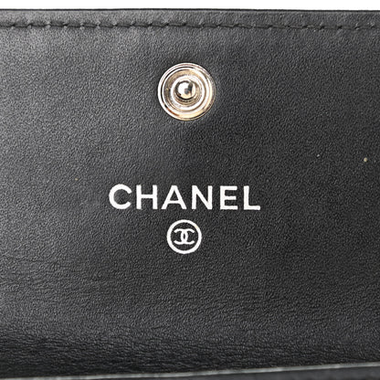 Chanel Patent Quilted Flap Card Holder Black 5 of 10