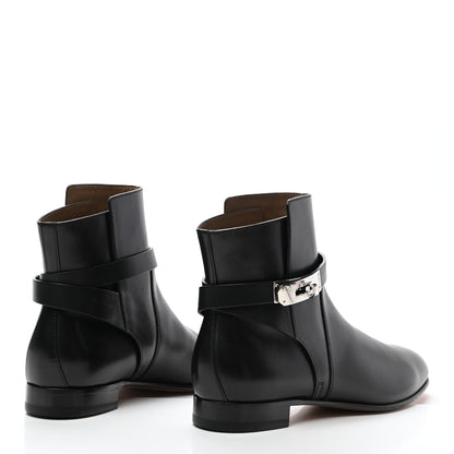 Hermes Calfskin Neo Low Boots 38 Black 4 of 13