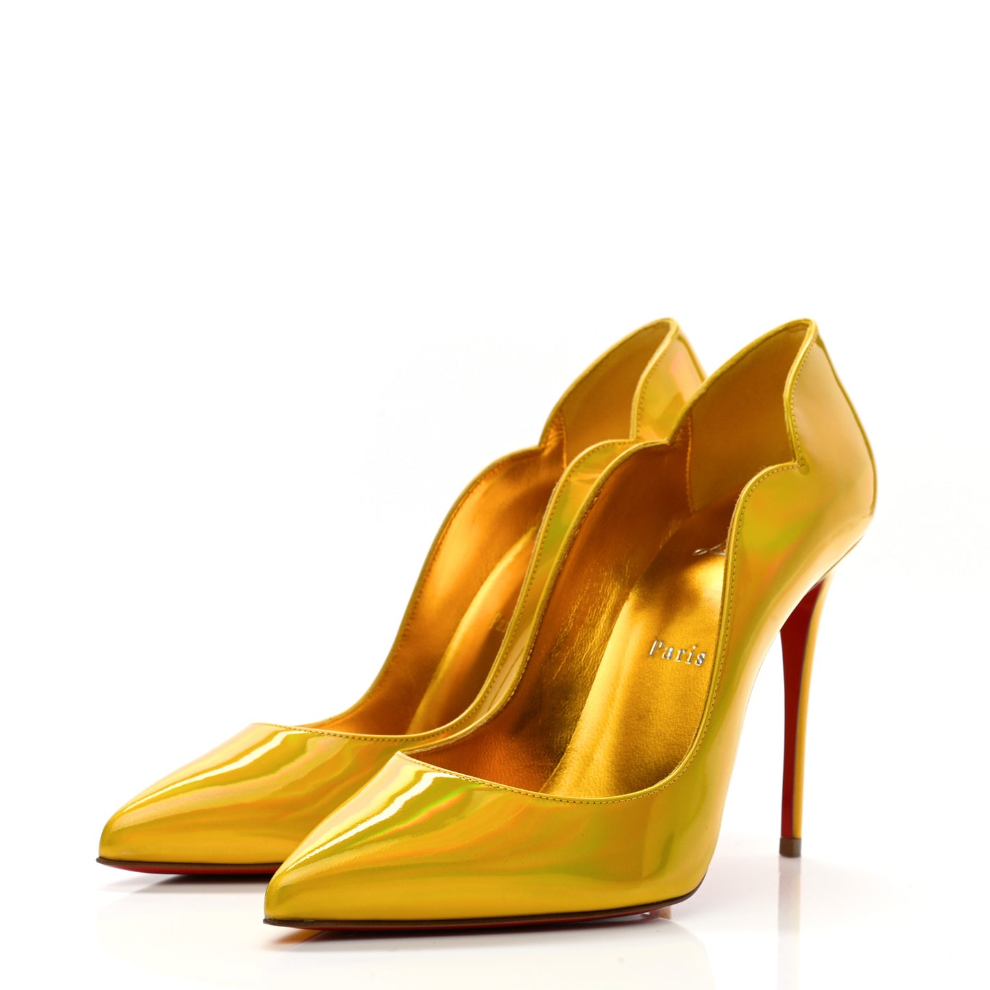 Metallic Hot Chick 100 Pumps 38.5 Yellow