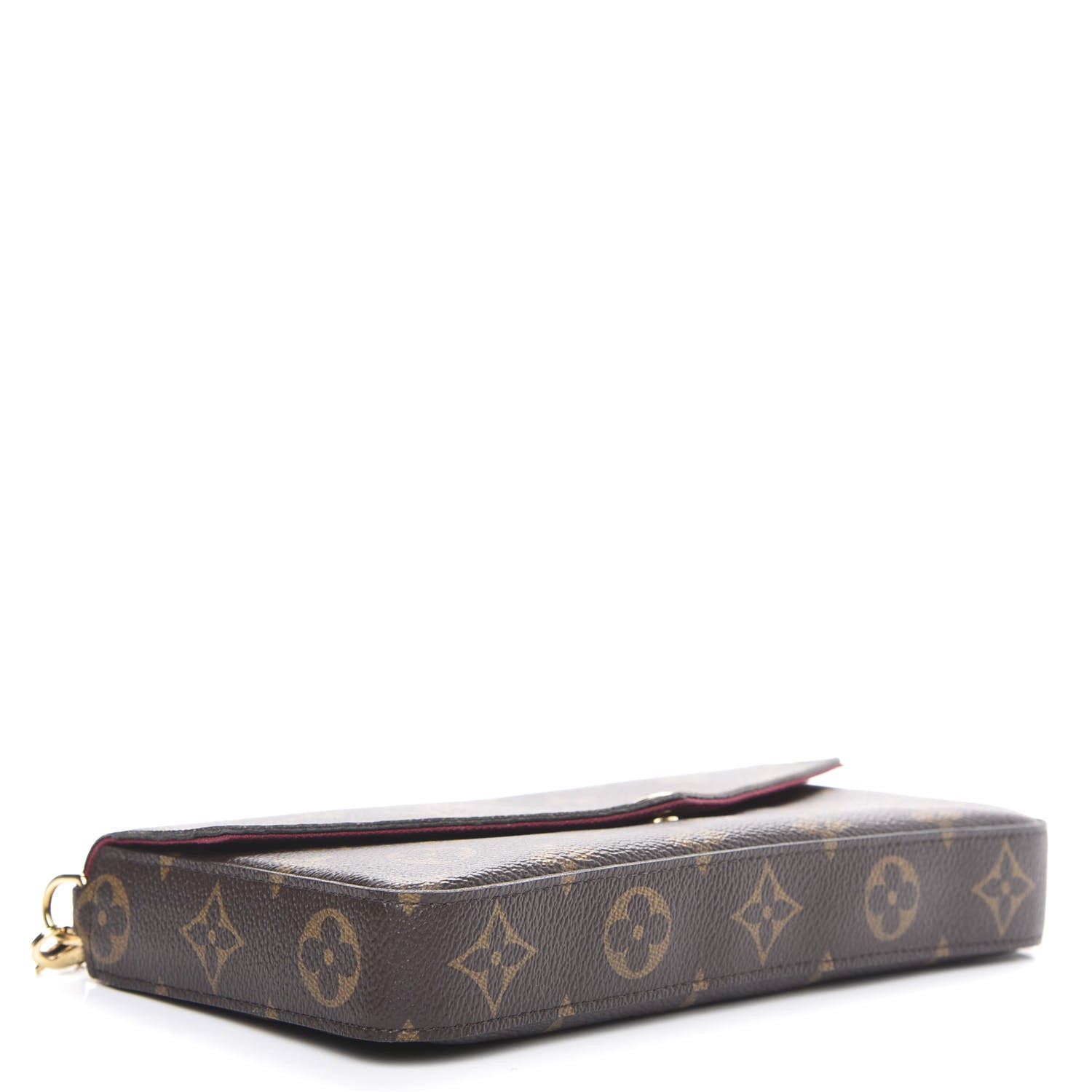Louis Vuitton Monogram Pochette Felicie Chain Wallet Fuchsia 3 of 9