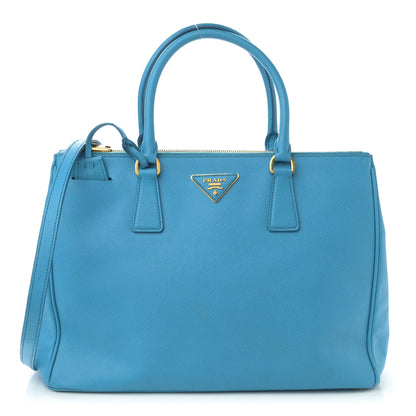 Prada Saffiano Medium Galleria Double Zip Tote Turchese 1 of 15