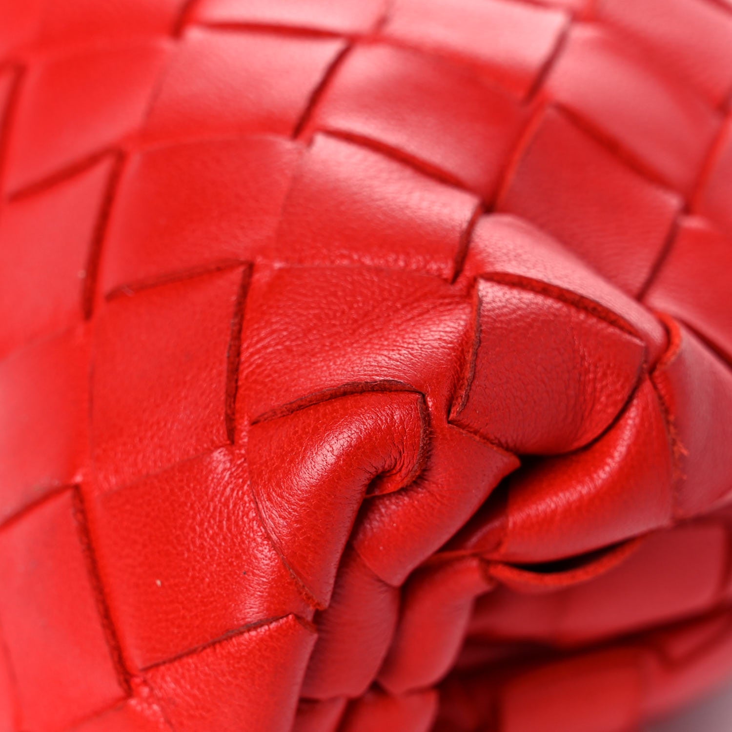 Bottega Veneta Nappa Intrecciato The Mini Pouch Bright Red 8 of 12