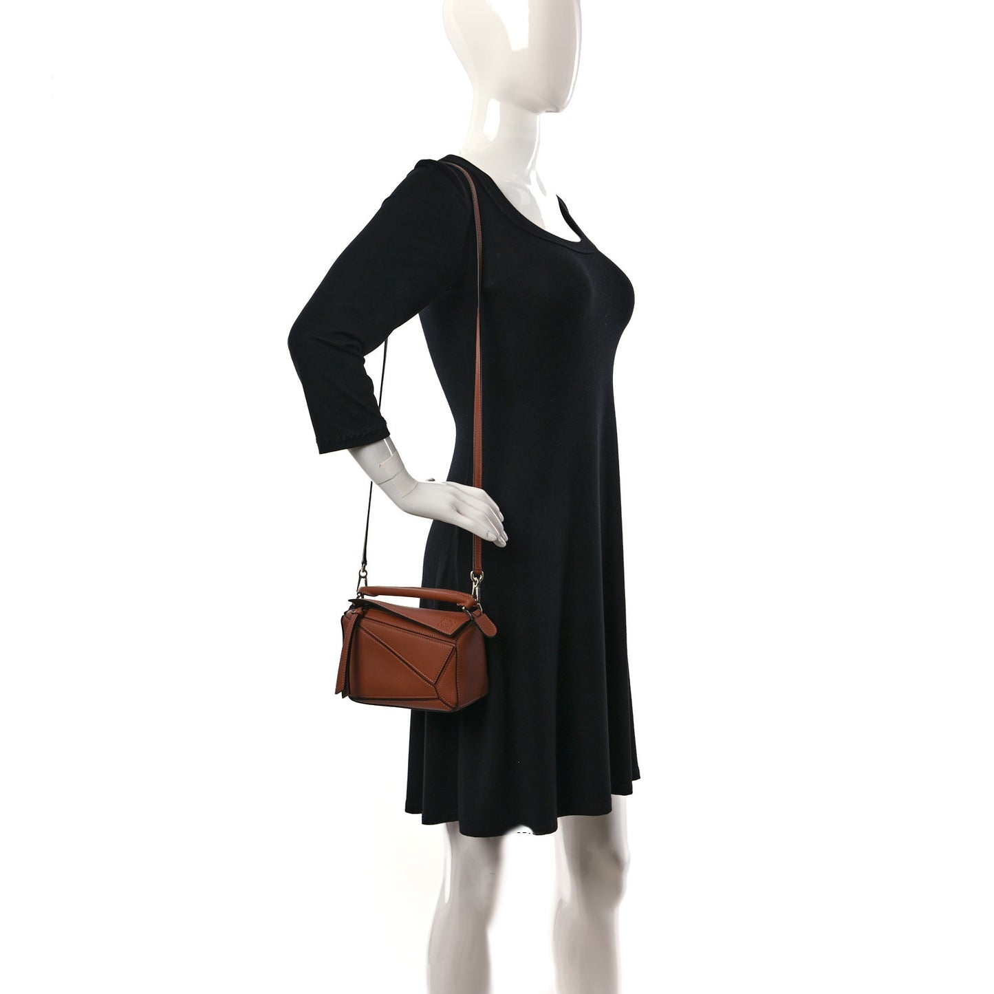 Calfskin Mini Puzzle Bag Tan