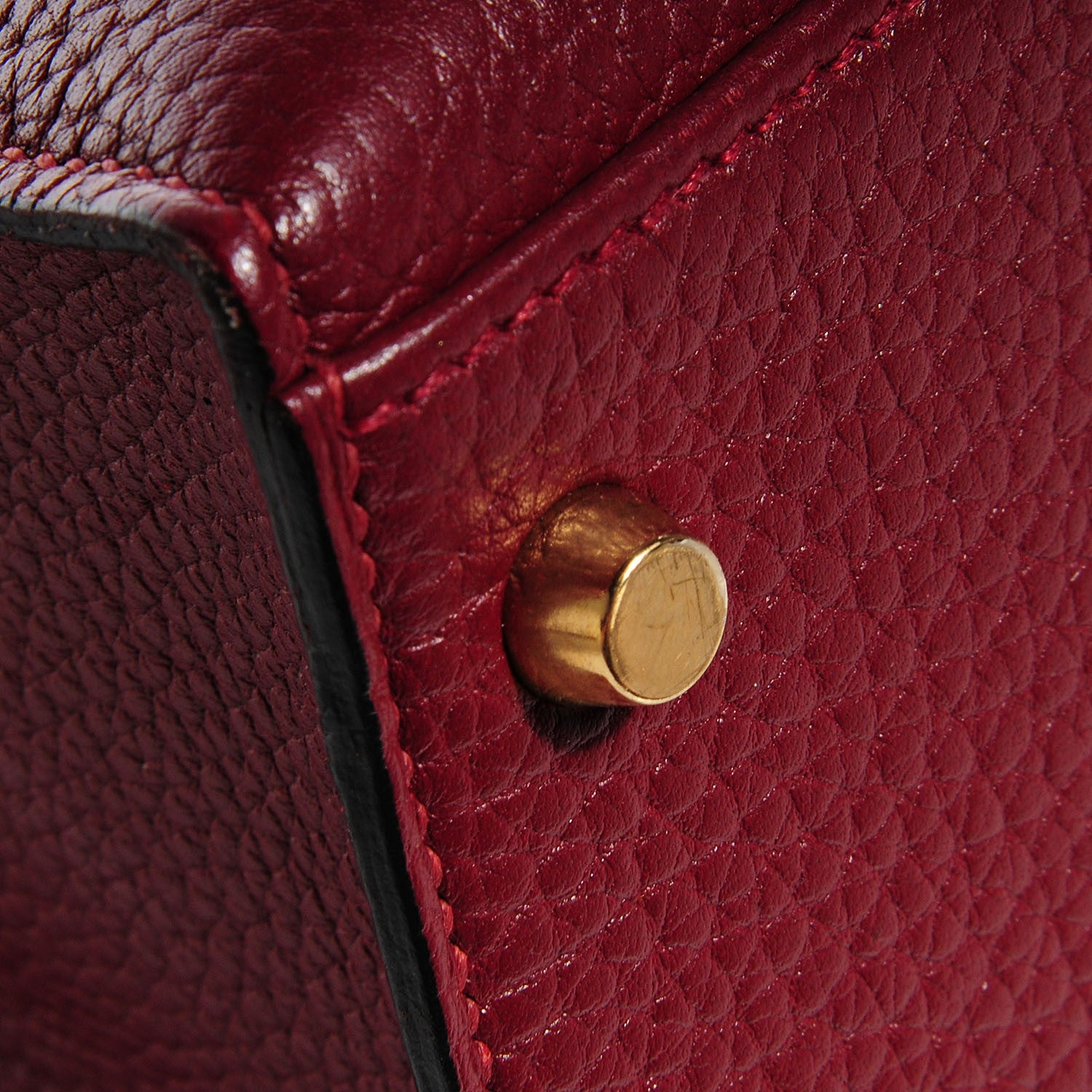 Hermes Fjord Kelly Sellier 35 Rouge H 22 of 23