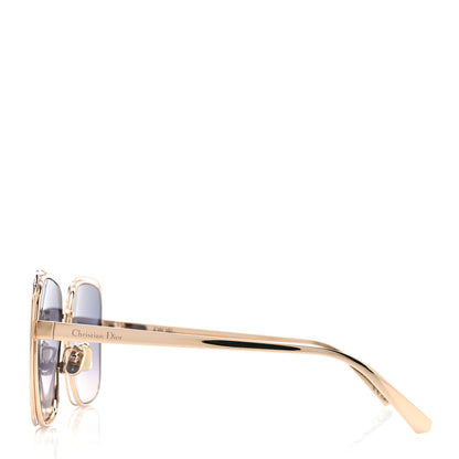 Christian Dior Metal FilDior S1U Square Sunglasses Gold 3 of 9