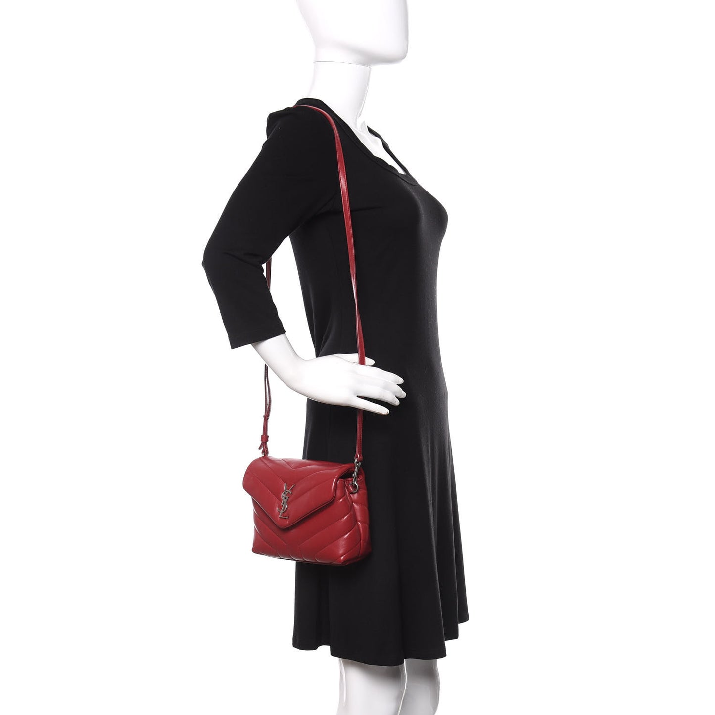 Calfskin Y Quilted Monogram Toy Loulou Crossbody Bag New Lipstick