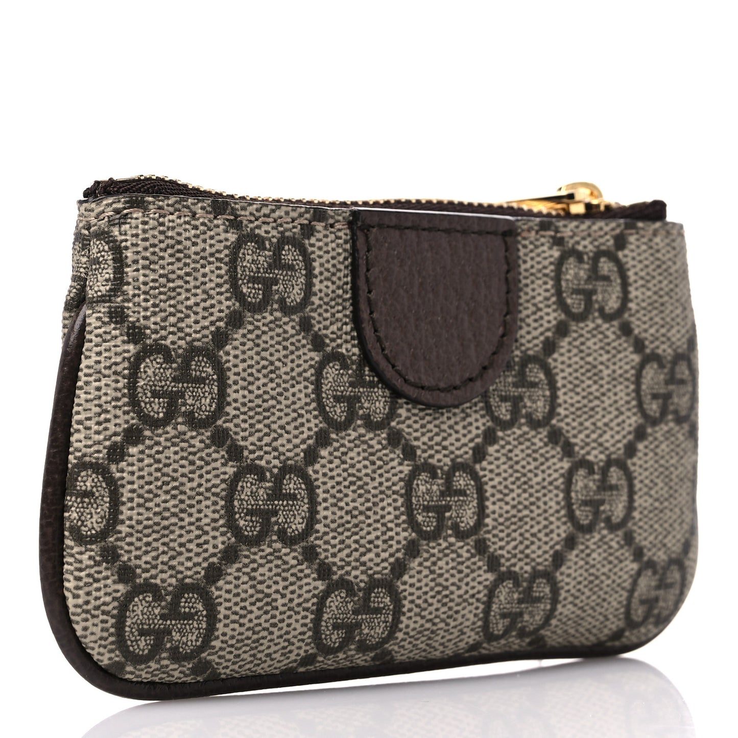 GG Supreme Monogram Web Ophidia Key Case Beige New Acero