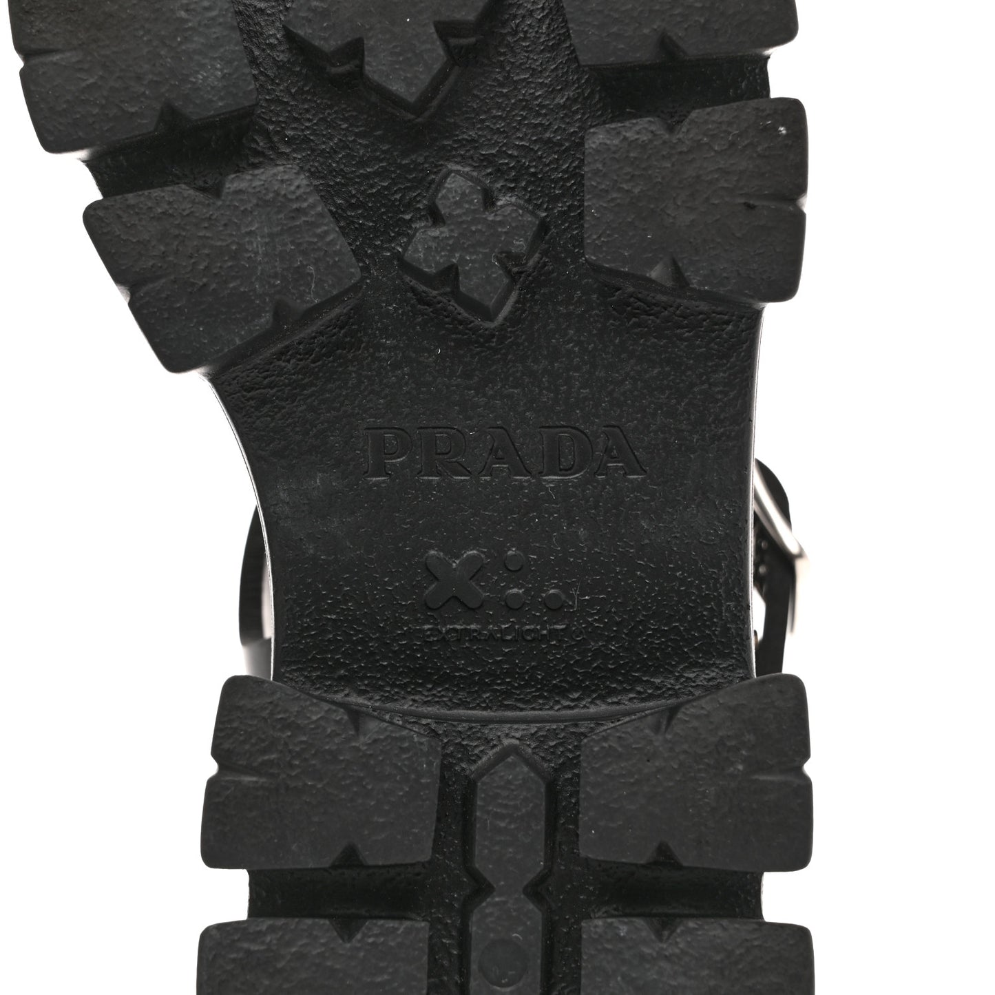 Foam Rubber Triangle Logo Monolith 55mm Cage Sandals 37 Black