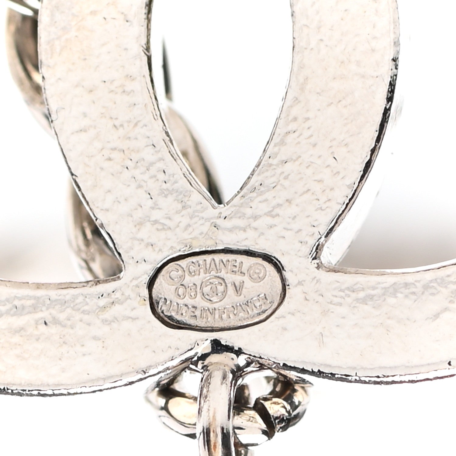 Chanel Enamel CC Chain Logo Belt Silver Black 3 of 4