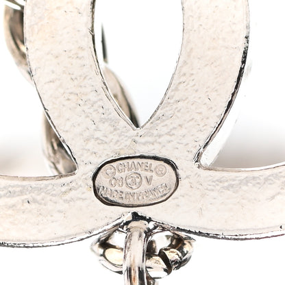Chanel Enamel CC Chain Logo Belt Silver Black 3 of 4