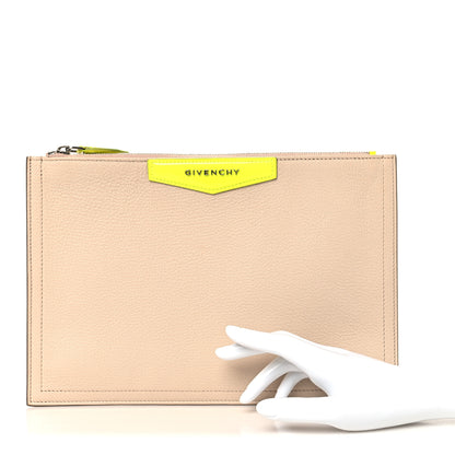Givenchy Sugar Goatskin Medium Antigona Pouch Beige Yellow 2 of 10
