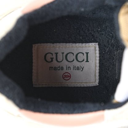 Gucci GG Supreme Monogram Mix Monogram Womens Rhyton Sneakers 39.5 London Blue Beige Pale Pink 7 of 12