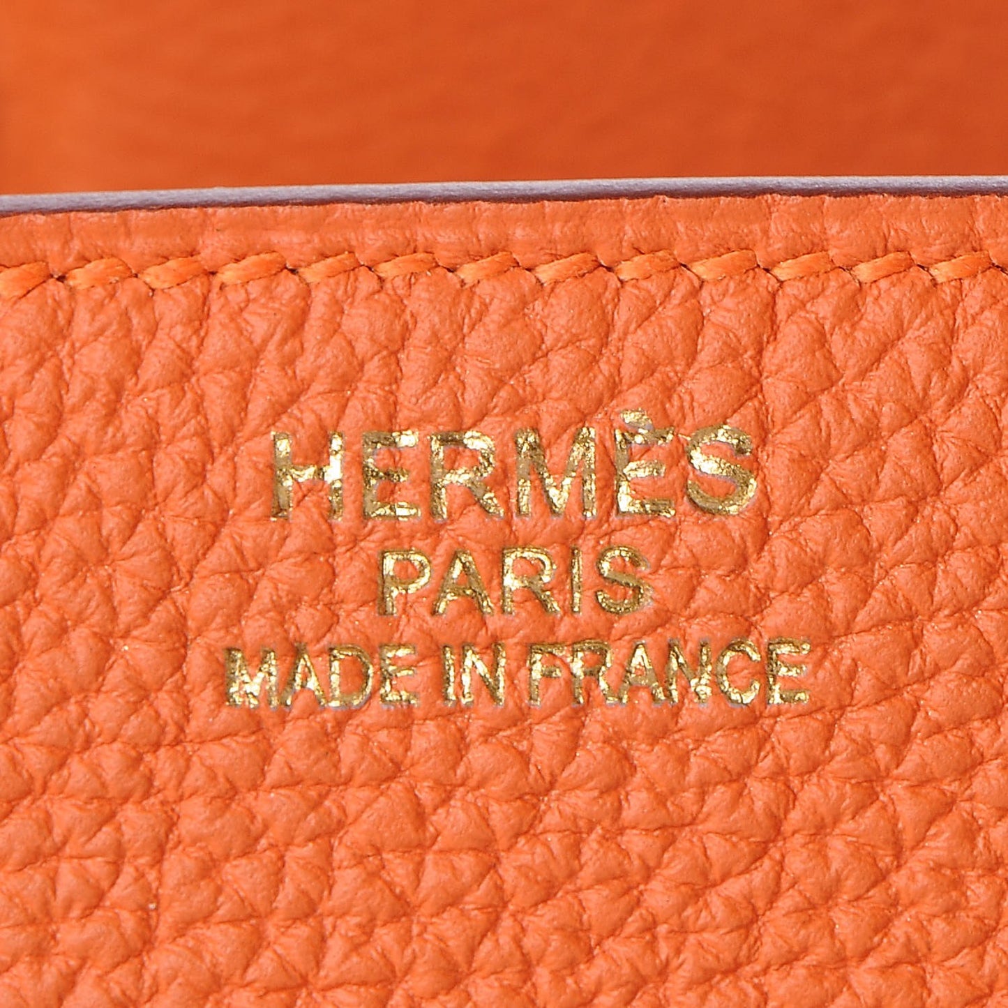 Togo Birkin 35 Orange