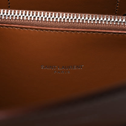 Saint Laurent Grained Calfskin Topstitch Small Sac De Jour Cognac 7 of 11
