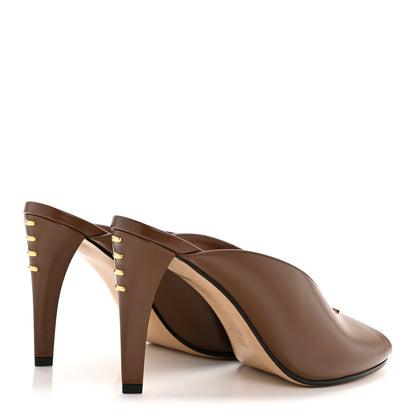 Fendi Lambskin Filo 95mm Sandals 39 Gianduia 5 of 9