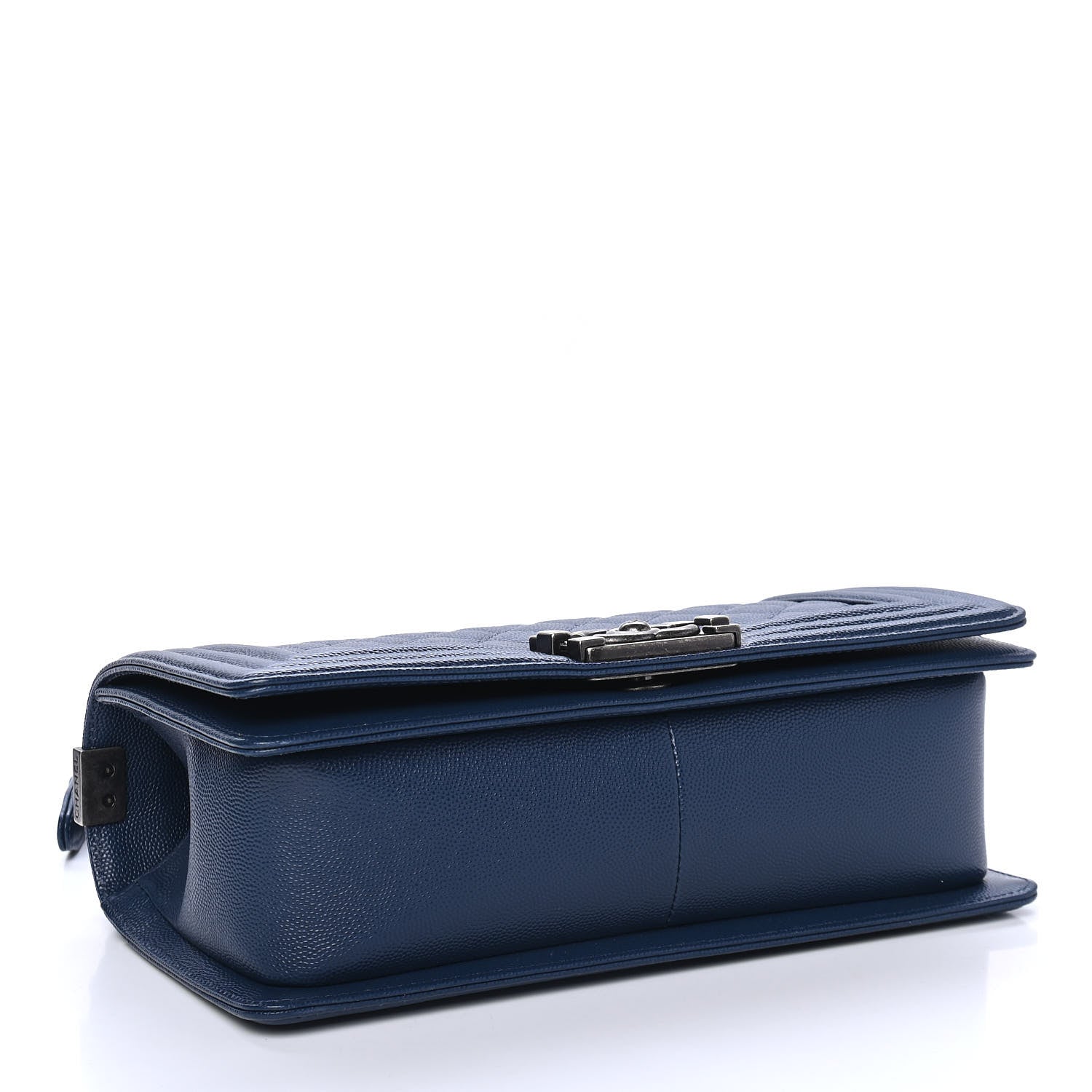 Chanel Caviar Quilted Medium Boy Flap Blue 3 of 4