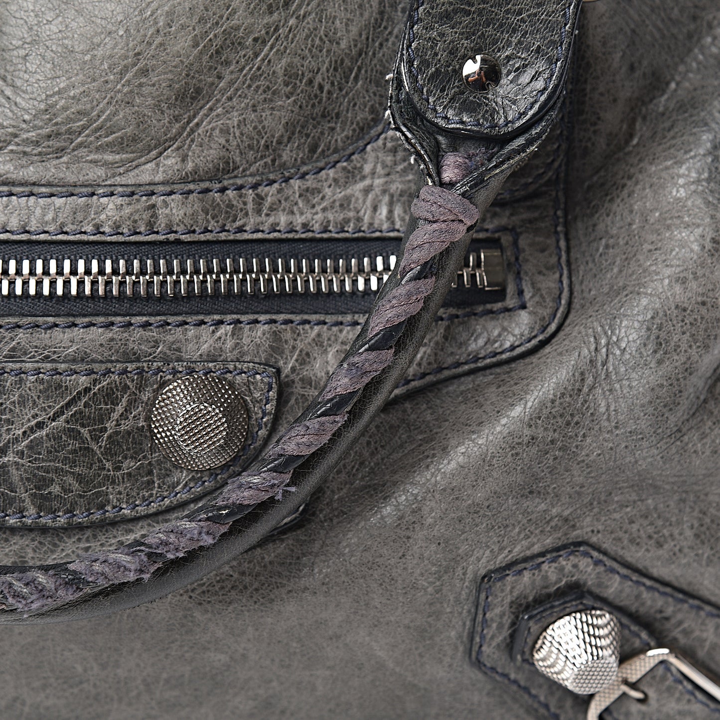 Agneau Giant 21 Silver Hardware Mid Day Grey