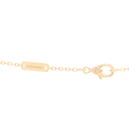 Van Cleef & Arpels 18K Yellow Gold Diamond Yellow Mother of Pearl Vintage Alhambra Pendant Necklace 4 of 5