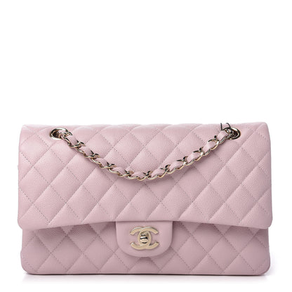 Chanel Caviar Quilted Medium Double Flap Light Pink 1 of 9