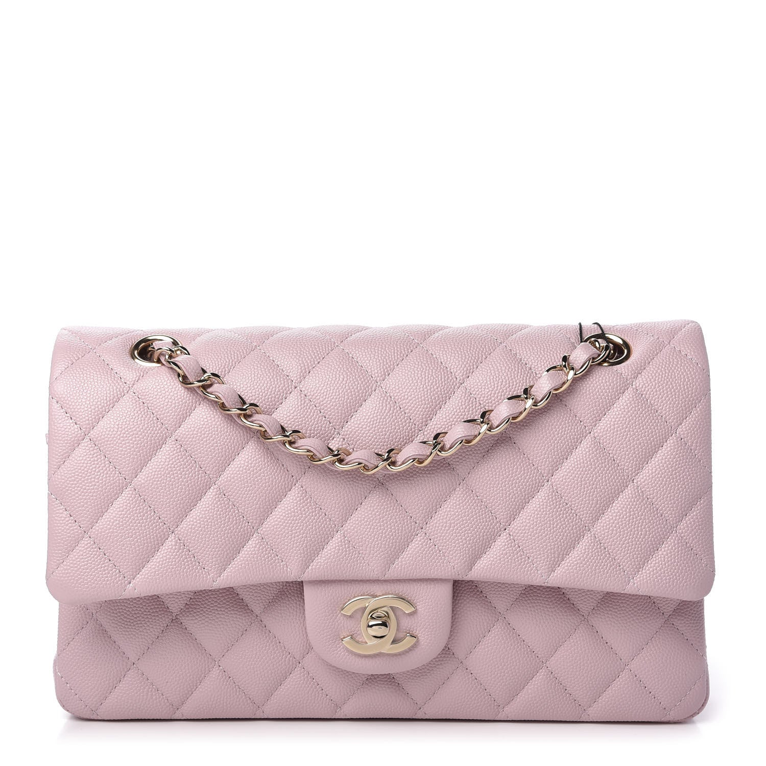 Chanel Caviar Quilted Medium Double Flap Light Pink 1 of 9