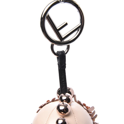 Fendi Shiny Nappa Zucca Pearl Fringe Space Monkey Bag Charm Plaster Albicocca Tobacco 3 of 3