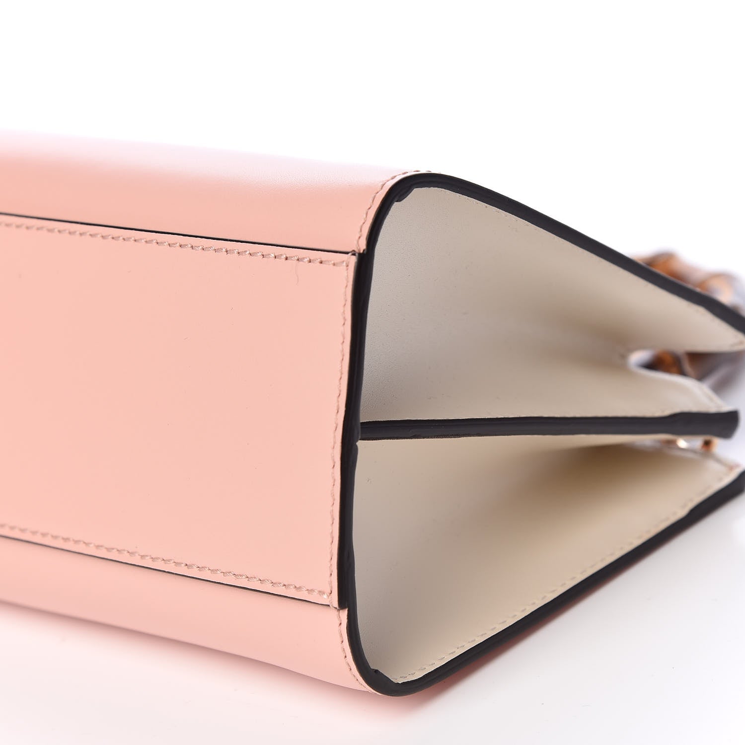 Gucci Nappa Bamboo Web Mini Nymphaea Top Handle Bag Perfect Pink Mystic White 10 of 11
