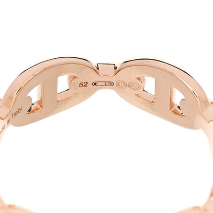 Hermes 18K Rose Gold PM Chaine d'Ancre Enchainee Ring 52 6 5 of 7