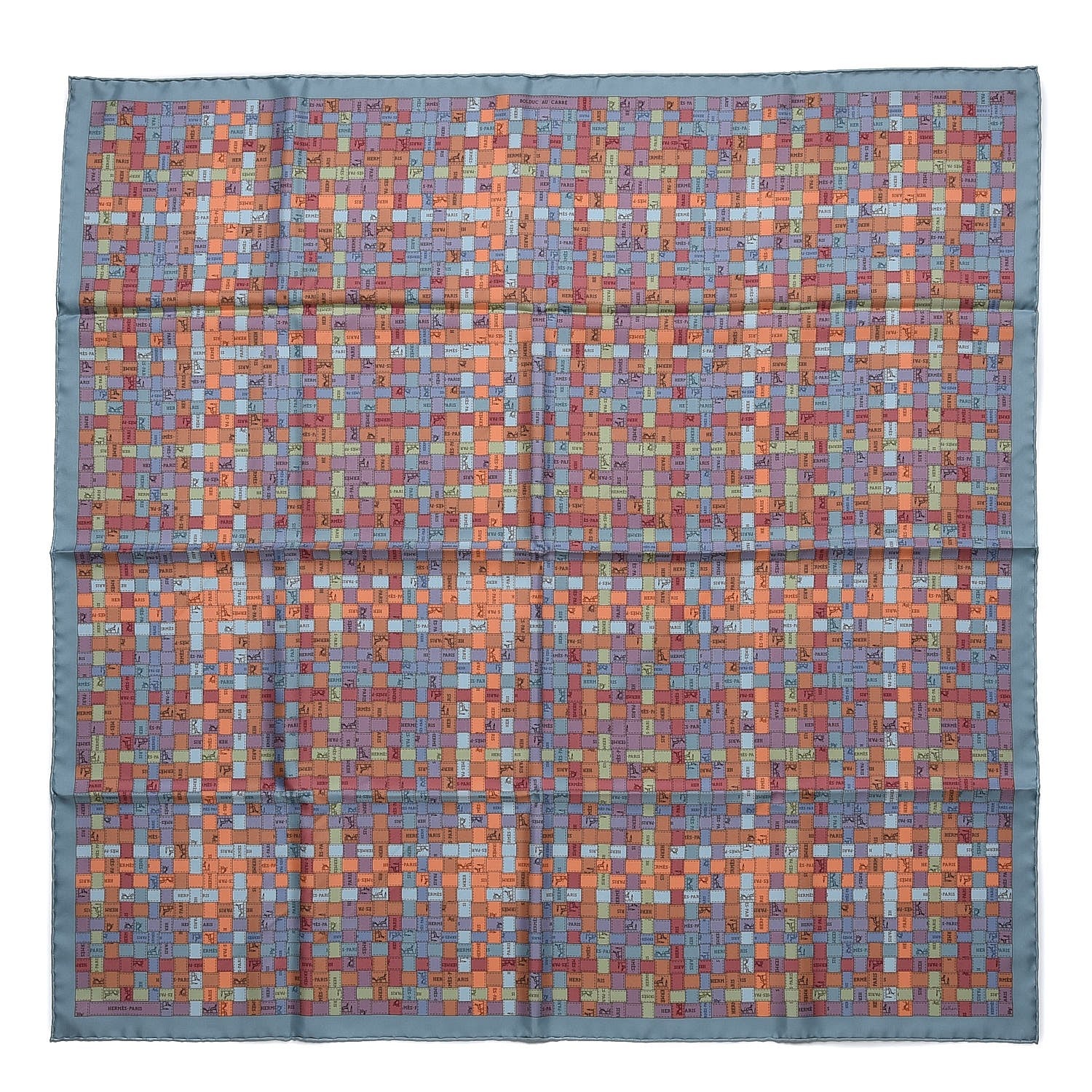 Hermes Silk Bolduc Au Carre Scarf 90 1 of 5