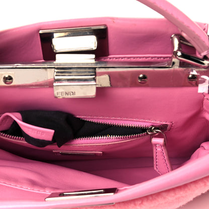 Fendi Shearling Nappa Mini Peekaboo Iconic Satchel Lollypop 4 of 8
