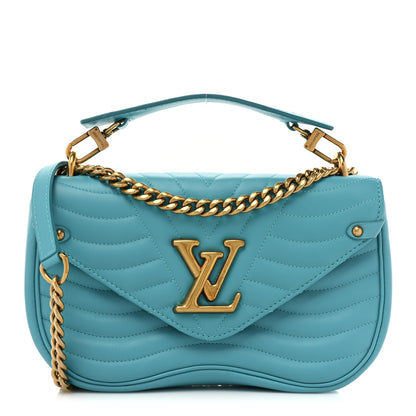Louis Vuitton Calfskin New Wave Chain MM Malibu Green 1 of 15