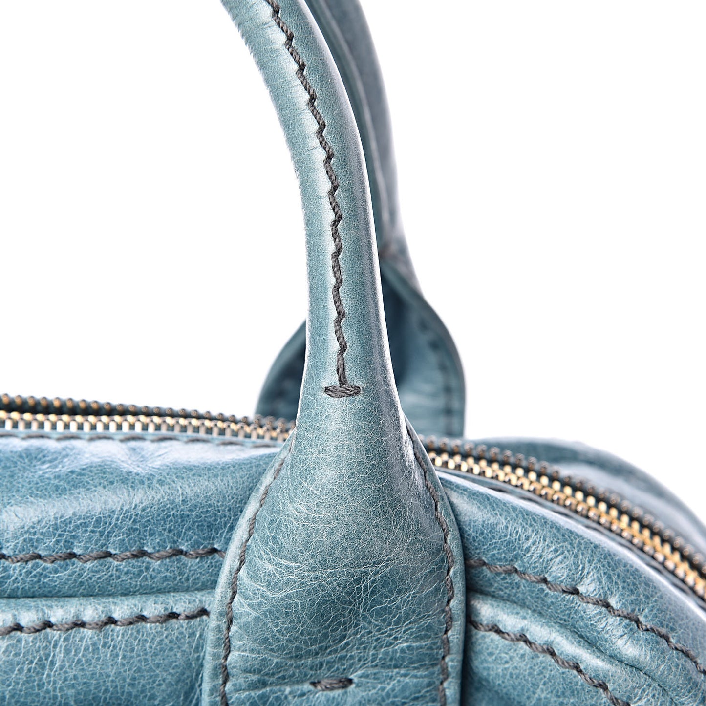 Vitello Shine Bauletto Turchese