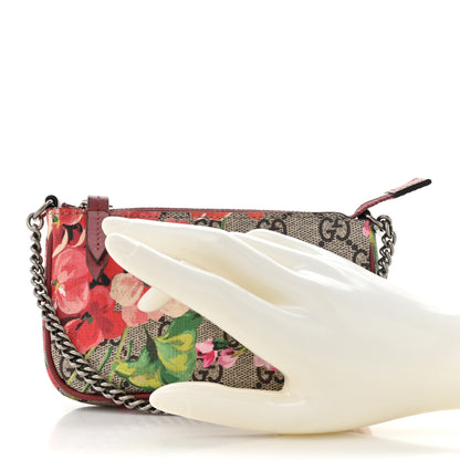 Gucci GG Supreme Monogram Blooms Mini Chain Bag Beige Multicolor Dry Rose 2 of 8