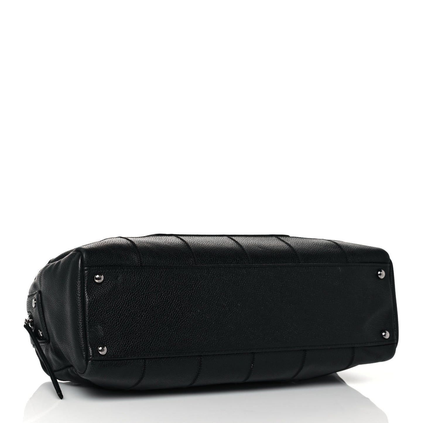 Caviar Square Stitched Tote Black