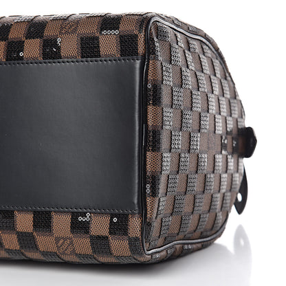 Louis Vuitton Damier Paillettes Speedy 30 Black 9 of 9