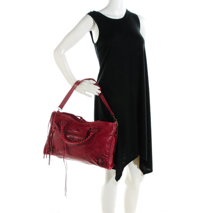 Balenciaga Chevre Classic Hardware City Rouge Theatre 2 of 8